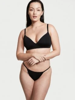 Victoria's Secret Stretch Cotton Eyelet V-String Panty -Underwear Promotional Store 1117345854A2 OM S 1