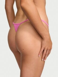 Victoria's Secret Stretch Cotton Eyelet V-String Panty -Underwear Promotional Store 1117345883S2 OM B