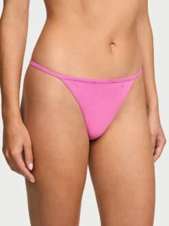 Victoria's Secret Stretch Cotton Eyelet V-String Panty -Underwear Promotional Store 1117345883S2 OM F