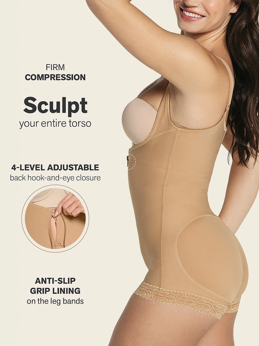 Firm Compression Open Bust Body Shaper Boyshorts 5 Firm Compression Open Bust Body Shaper Boyshorts - Image 5