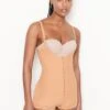 Firm Compression Open Bust Body Shaper Boyshorts