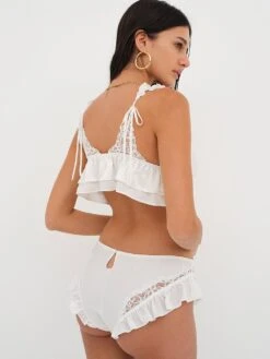 Butterfly Lace Ruffle Cheeky Panty -Underwear Promotional Store 1121871192D0 OM B