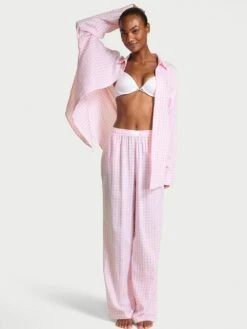 Victoria's Secret Modal-Cotton Striped Long Pajama Set