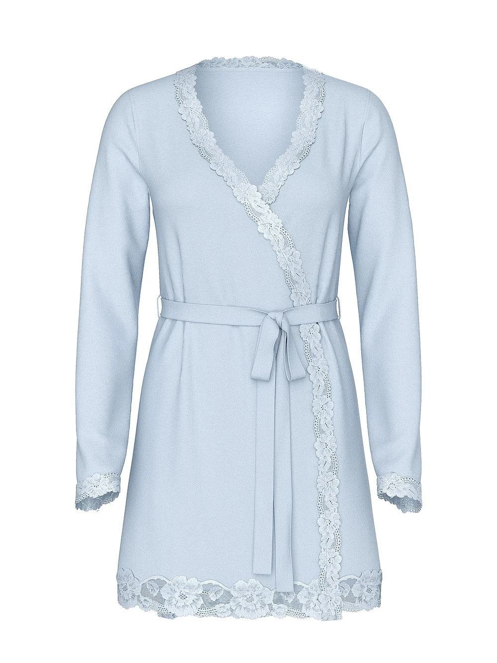 Victoria's Secret Modal Soft Lace-Trim Wrap Robe 3 Victoria's Secret Modal Soft Lace-Trim Wrap Robe - Image 3