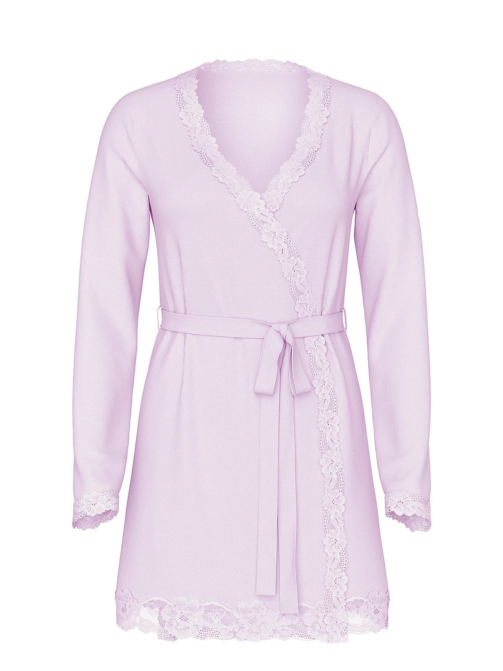 Victoria's Secret Modal Soft Lace-Trim Wrap Robe 8 Victoria's Secret Modal Soft Lace-Trim Wrap Robe - Image 8