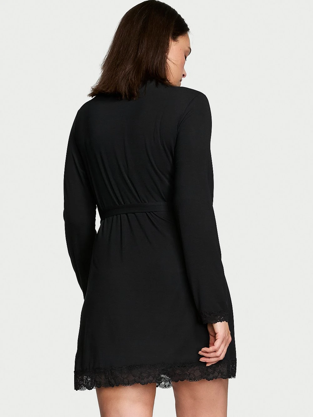 Victoria's Secret Modal Soft Lace-Trim Wrap Robe 10 Victoria's Secret Modal Soft Lace-Trim Wrap Robe - Image 10