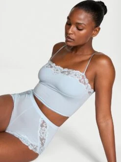 Victoria's Secret Modal Soft & Lace Trim Straight-Neck Cami Set