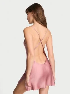 Victoria's Secret Satin Open-Back Slip -Underwear Promotional Store 112370484SHM OM B