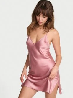 Victoria's Secret Satin Open-Back Slip -Underwear Promotional Store 112370484SHM OM F