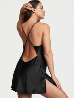 Victoria's Secret Satin Open-Back Slip -Underwear Promotional Store 1123704854A2 OM B