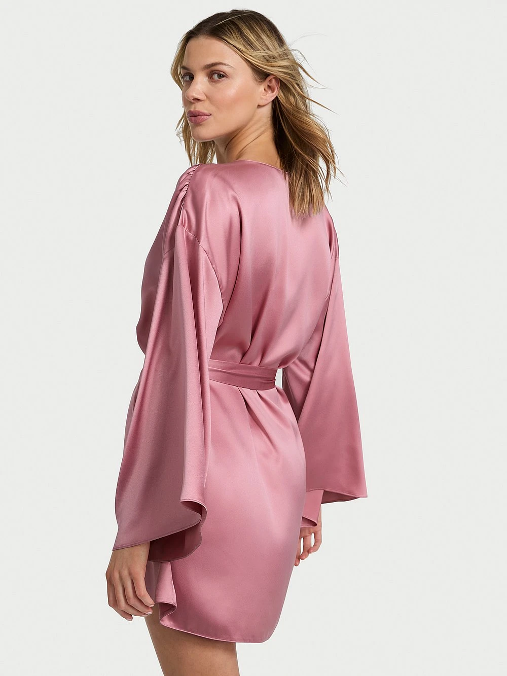 Victoria's Secret Short Satin Robe 4 Victoria's Secret Short Satin Robe - Image 4