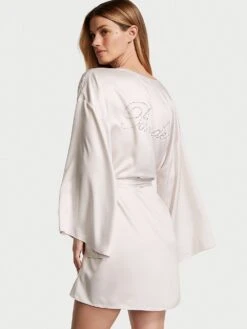 Victoria's Secret Short Satin Robe 18 Victoria's Secret Short Satin Robe -Underwear Promotional Store 1123704968UY OM B