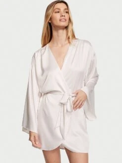 Victoria's Secret Short Satin Robe 19 Victoria's Secret Short Satin Robe -Underwear Promotional Store 1123704968UY OM F