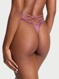 Lace-Trim High-Leg Thong Panty -Underwear Promotional Store 1123843612P1 OM B 4