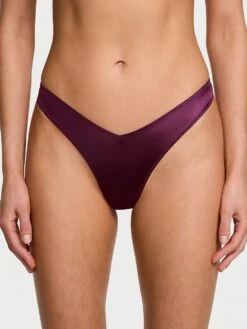 Rose Lace-Trim High-Leg Thong Panty -Underwear Promotional Store 1123843628P7 OM F 1