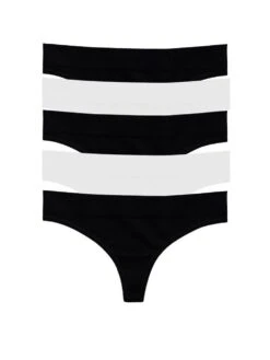 5-Pack Regular Rise Thong Panties -Underwear Promotional Store 1124215652Z8 OF F