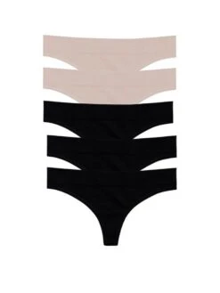 5-Pack Regular Rise Thong Panties -Underwear Promotional Store 1124215653Z2 OF DET