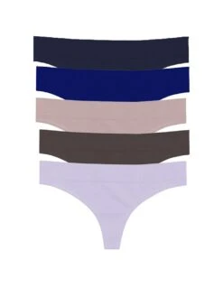 5-Pack Regular Rise Thong Panties -Underwear Promotional Store 1124215653Z7 OF DET