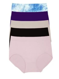 5-Pack Full Coverage Brief Panties -Underwear Promotional Store 1124215953Z9 OM F