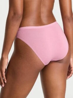 Victoria's Secret Body By Victoria Stretch Cotton Lace-Waist Bikini Panty -Underwear Promotional Store 1124485509T2 OM B