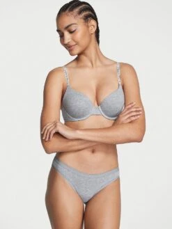 Victoria's Secret Body By Victoria Stretch Cotton Lace-Waist Bikini Panty -Underwear Promotional Store 112448551NG0 OM F