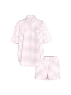 Victoria's Secret Modal-Cotton Striped Short Pajama Set -Underwear Promotional Store 112452407AYX OF F