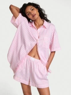 Victoria's Secret Modal-Cotton Striped Short Pajama Set