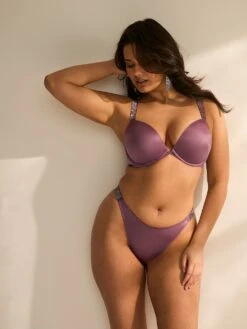 Shine Strap Brazilian Panty -Underwear Promotional Store 1124524312P1 OM S 1