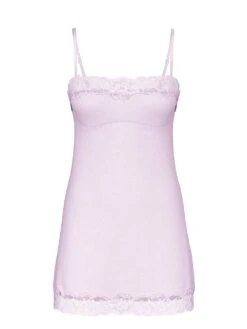 Victoria's Secret Modal Soft & Lace Trim Straight-Neck Slip Dress -Underwear Promotional Store 1124563814EV OF F DGA