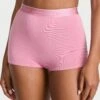 Logo Cotton High-Waist Boyshort Panty