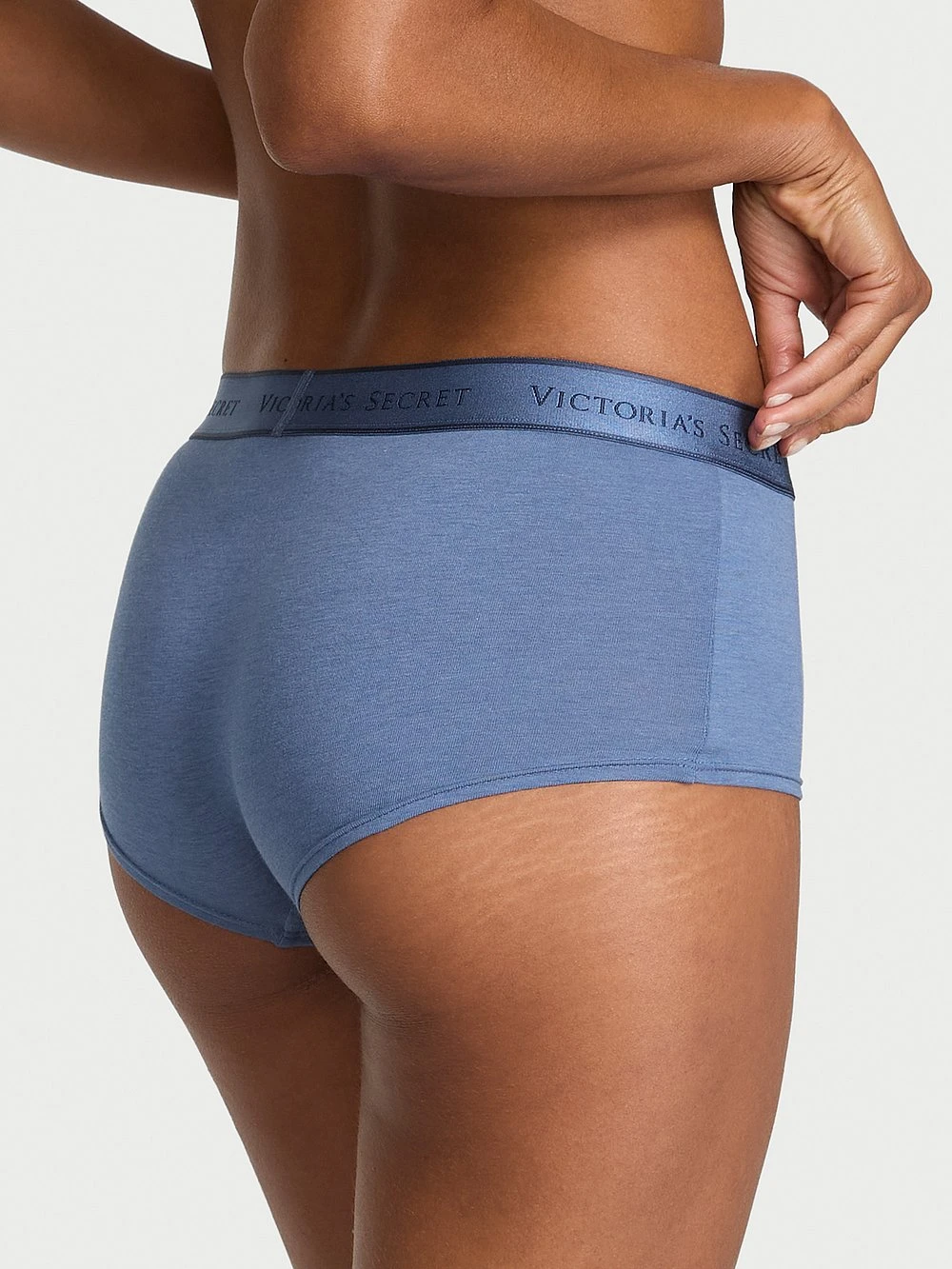 Logo Rib Cotton Boyshort Panty 2 Logo Rib Cotton Boyshort Panty - Image 2