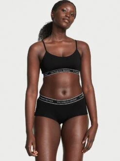 Logo Rib Cotton Boyshort Panty 39 Logo Rib Cotton Boyshort Panty -Underwear Promotional Store 1124634754A2 OM S