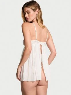 Dare To Dream Lace Pleated Babydoll Set -Underwear Promotional Store 1124936734Y5 OM B