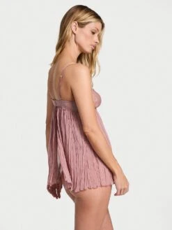 Dare To Dream Lace Pleated Babydoll Set -Underwear Promotional Store 112493673Y9S OM B