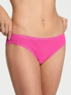 Cotton Pointelle Lace-Waist Bikini 23 Cotton Pointelle Lace-Waist Bikini -Underwear Promotional Store 1124962400T2 OM F