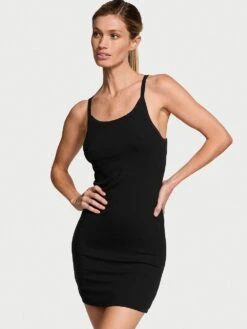 Victoria's Secret Luxe Ribbed Modal Mini Slip Dress