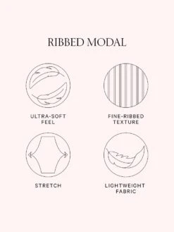 Victoria's Secret Ribbed Modal Cami & Pants Set -Underwear Promotional Store 1125051754A2 alt 1