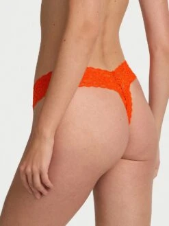 Lace Strappy-Back Thong Panty -Underwear Promotional Store 1125114000EE OM B