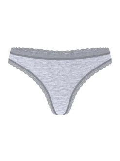 Cotton Pointelle Lace-Waist Thong -Underwear Promotional Store 112514541NG0 OF F 1