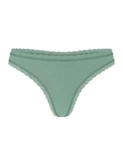 Cotton Lace-Waist Thong 34 Cotton Lace-Waist Thong -Underwear Promotional Store 1125145446K1 OF F