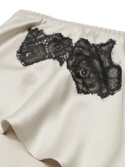 Victoria's Secret Satin Rose Lace-Trim Cami & Flutter Short Set 11 Victoria's Secret Satin Rose Lace-Trim Cami & Flutter Short Set -Underwear Promotional Store 1125323134H5 OF DET