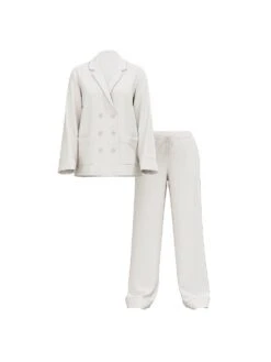 Victoria's Secret Luxe Satin Double-Breasted Long Pajama Set -Underwear Promotional Store 112537316BRQ OF F