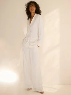 Victoria's Secret Luxe Satin Double-Breasted Long Pajama Set -Underwear Promotional Store 112537316BRQ OM S