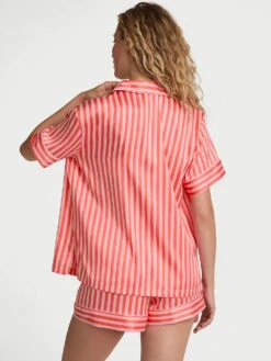 Victoria's Secret Glazed Satin Ombré Short Pajama Set -Underwear Promotional Store 112539237AXU OM B