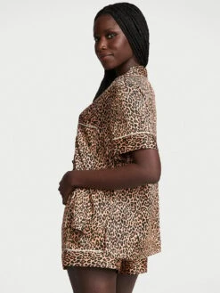 Victoria's Secret Glazed Satin Ombré Short Pajama Set -Underwear Promotional Store 112539237BHK OM B