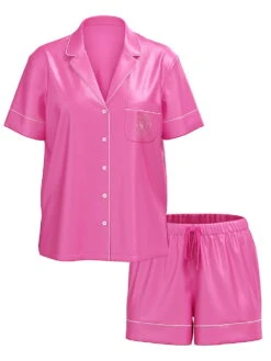 Victoria's Secret Glazed Satin Ombré Short Pajama Set -Underwear Promotional Store 1125392383S2 OF F DGA