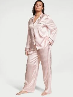 Victoria's Secret Glazed Satin Long Pajama Set