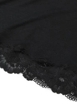 Victoria's Secret Ribbed Modal & Lace Cross-Back Slip Dress -Underwear Promotional Store 1125442354A2 OF DET