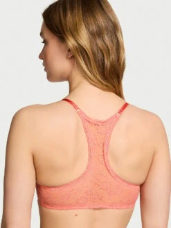 Victoria's Secret Sexy Tee Lacie Lace-Up Longline Bra -Underwear Promotional Store 1125753418W8 OM B