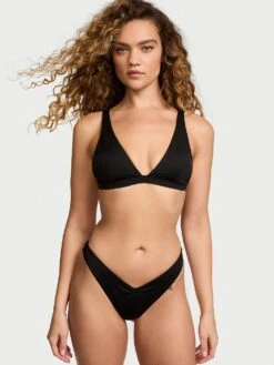 Essential Cinched Thong Bikini Bottom -Underwear Promotional Store 112589442ZUO OM F